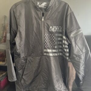 Army Performance 1/2 Zip Pullover Black Jacket Size Medium Men's